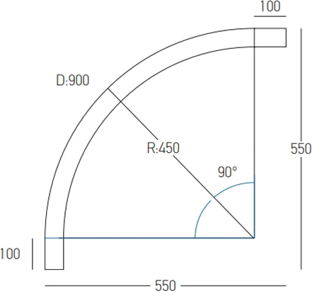 Paviršinis lenktas magnetinės sistemos ZAMBELIS MAGNETIC 6MM bėgelis, 24V, žalvario sp., D900mm, 25433