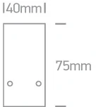Paviršinis magnetinių sistemų bėgelis MAXI, baltas, 3m, 42003/W