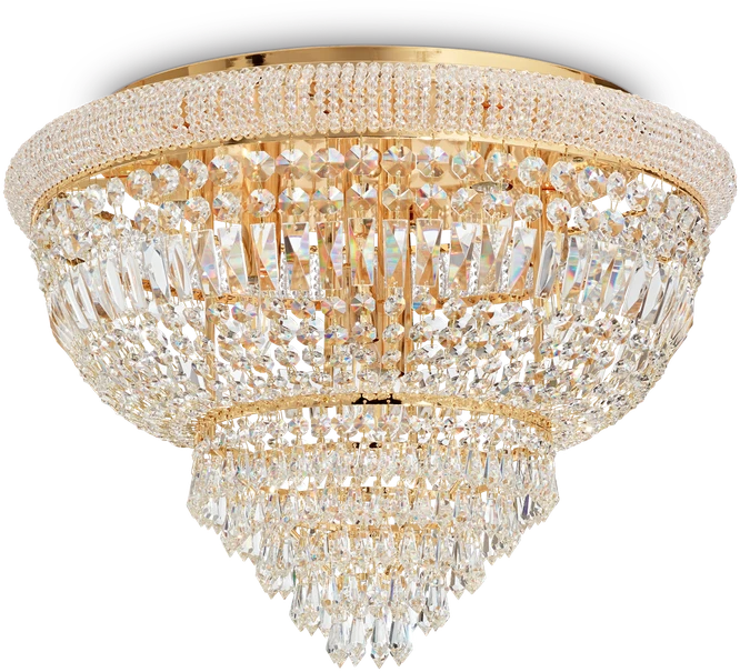Lubinis šviestuvas Ideal Lux Ceiling lamp with 24 lights DUBAI, E14, juodas