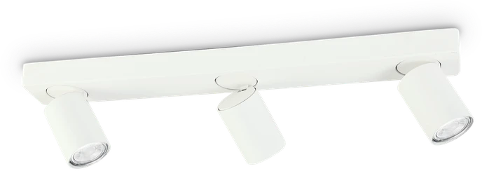 Lubinis šviestuvas Ideal Lux Ceiling lamp with 3 lights RUDY, GU10, baltas