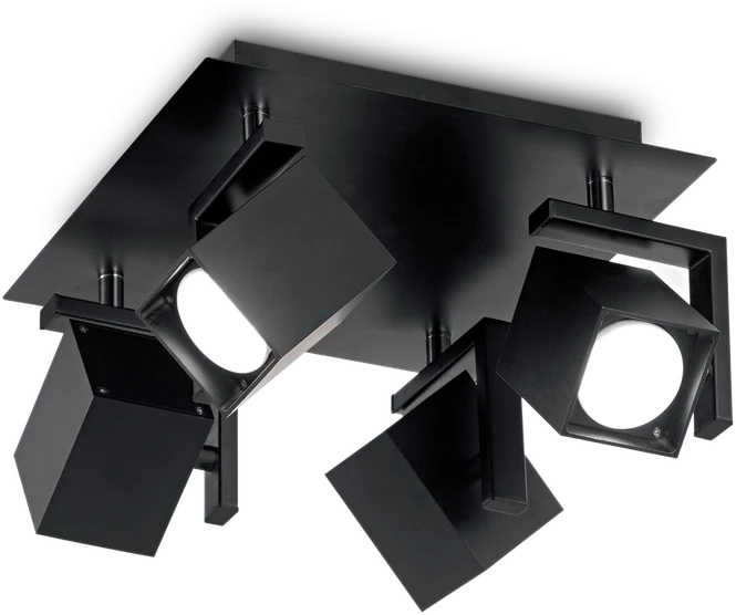Lubinis šviestuvas Ideal Lux Ceiling lamp with 4 lights MOUSE, GU10, concrete