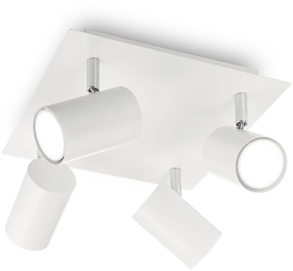 Lubinis šviestuvas Ideal Lux Ceiling lamp with 4 lights SPOT, GU10, baltas