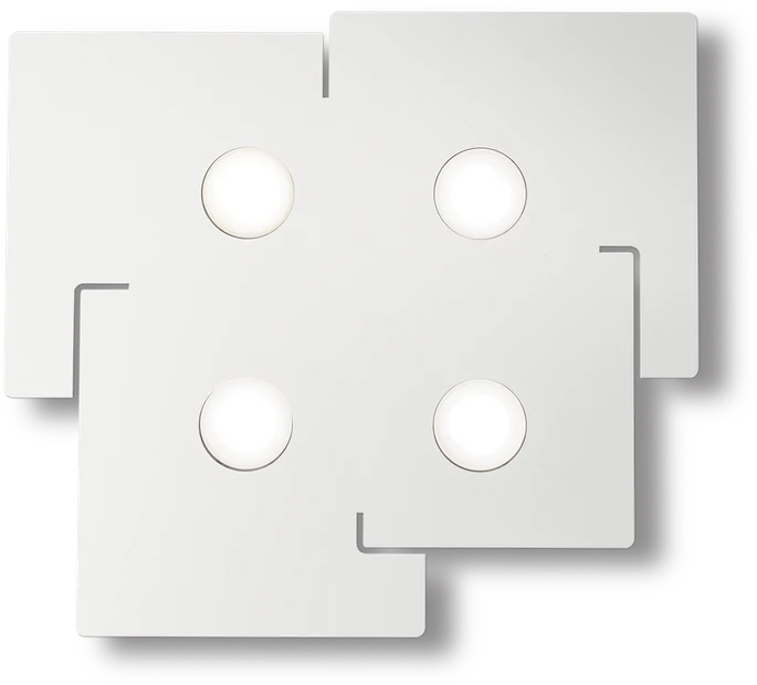 Lubinis šviestuvas Ideal Lux Ceiling lamp with 1 light TOTEM, GX53, baltas
