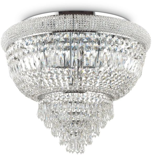 Lubinis šviestuvas Ideal Lux Ceiling lamp with 6 lights DUBAI, E14, baltas