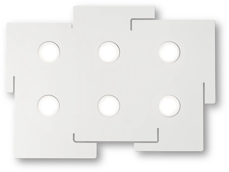 Lubinis šviestuvas Ideal Lux Ceiling lamp with 3 lights TOTEM, GX53, baltas
