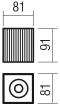 Lubinis šviestuvas Paviršinis šviestuvas DELPHI, GU10, juodas, 01-3409