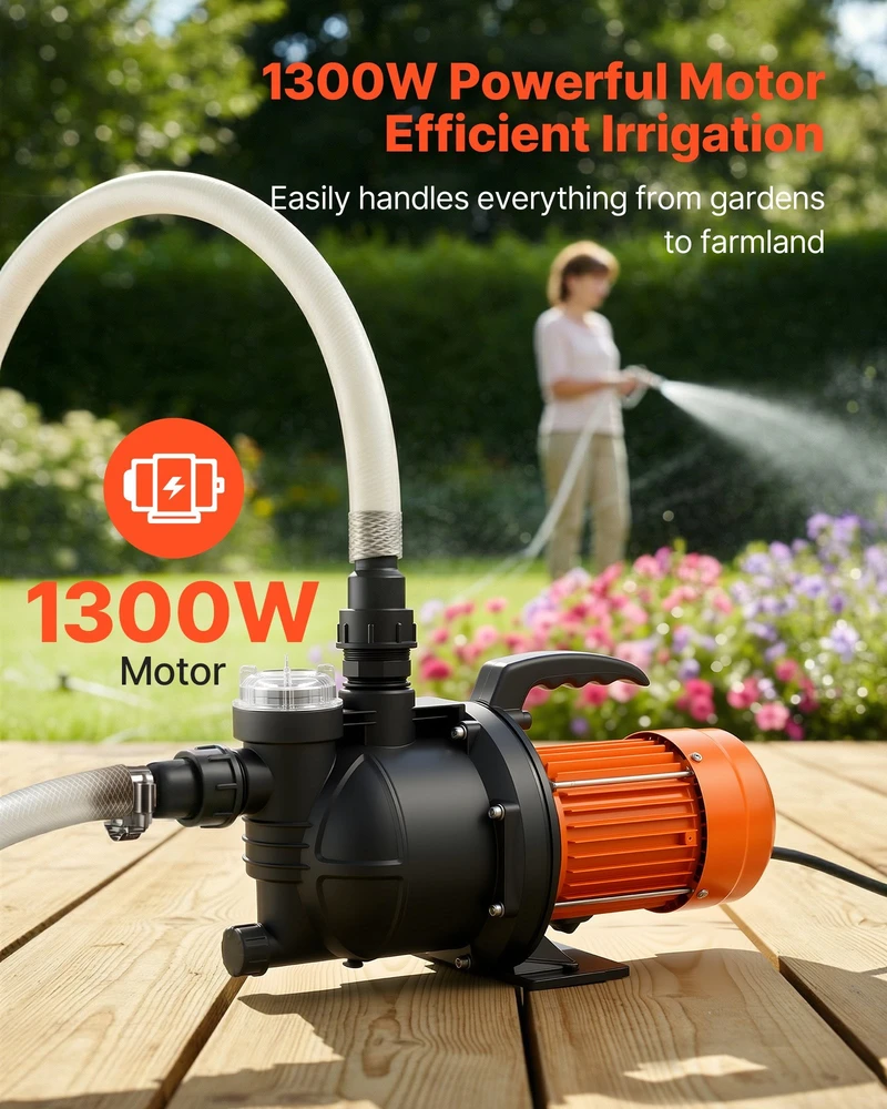VEVOR Sodo šulinio siurblys 1300W, 230V
