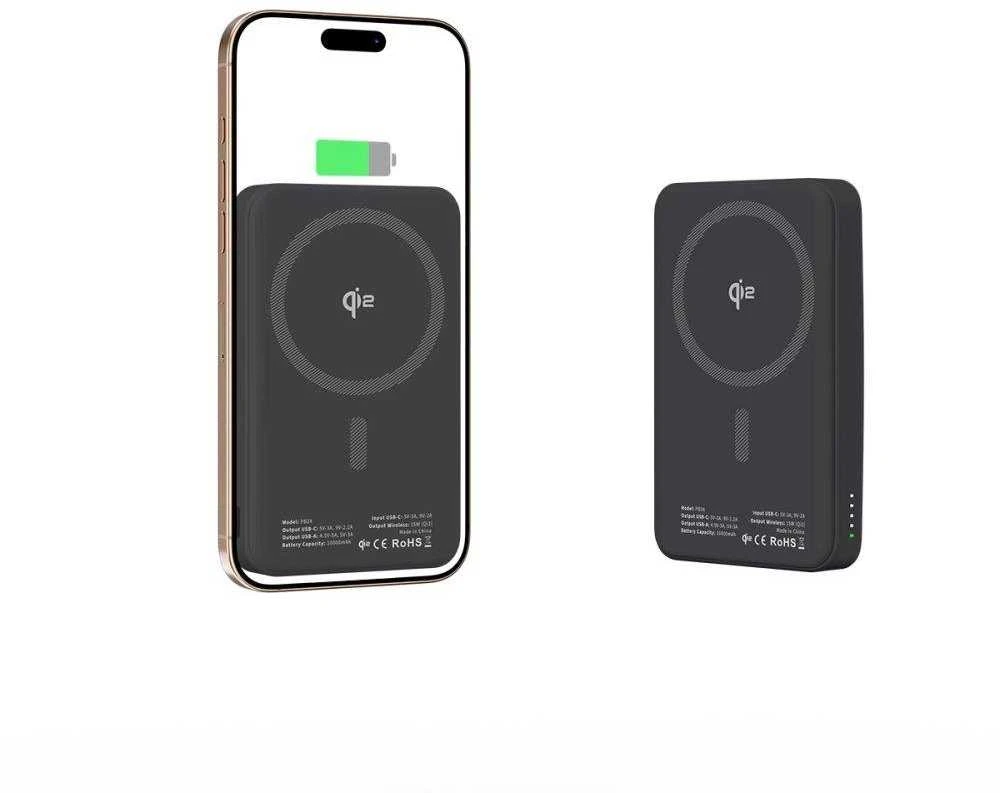 Powerbank Tech-Protect PB24 LifeMag QI2 MagSafe 10000 mAh – juodos spalvos