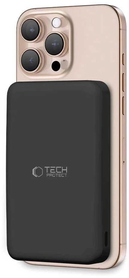 Powerbank Tech-Protect PB24 LifeMag QI2 MagSafe 10000 mAh – juodos spalvos