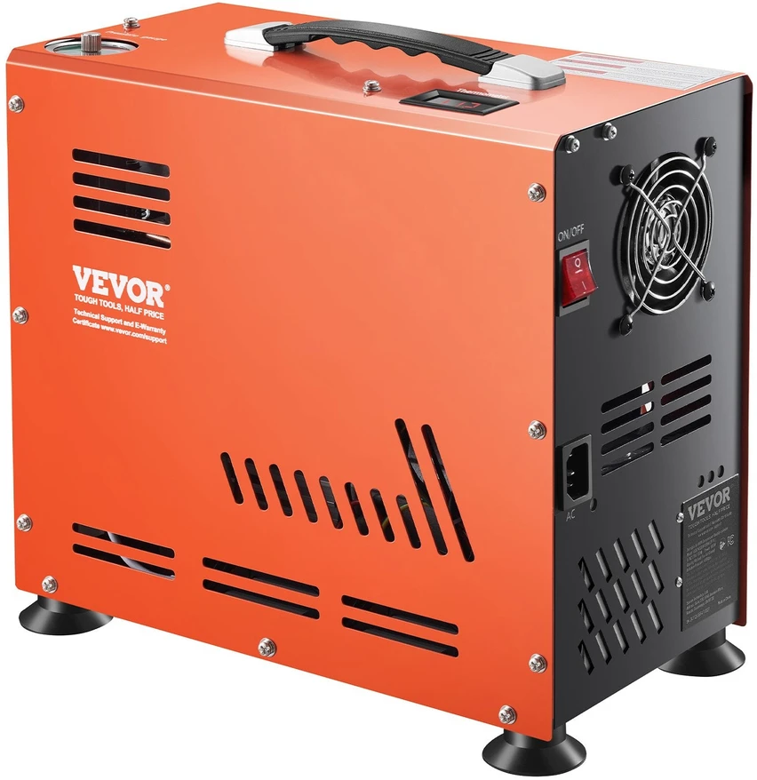 VEVOR PCP oro kompresorius 800W 30Mpa dviejų cilindrų