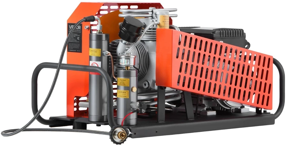 VEVOR PCP oro kompresorius 4500PSI su keturiais cilindrais