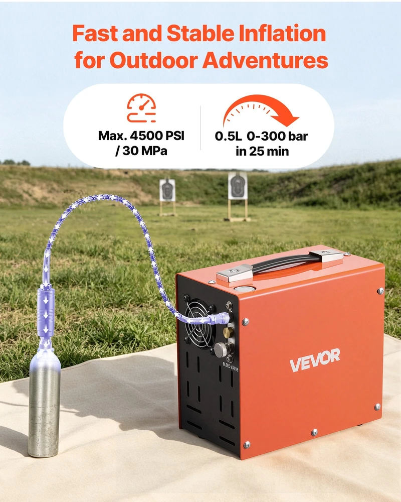 PCP oro kompresorius VEVOR QQGYCQJDFSLQU3VYJ001Y2, 4500 PSI