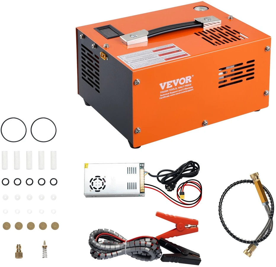 VEVOR PCP oro kompresorius 4500 PSI išorinis keitiklis