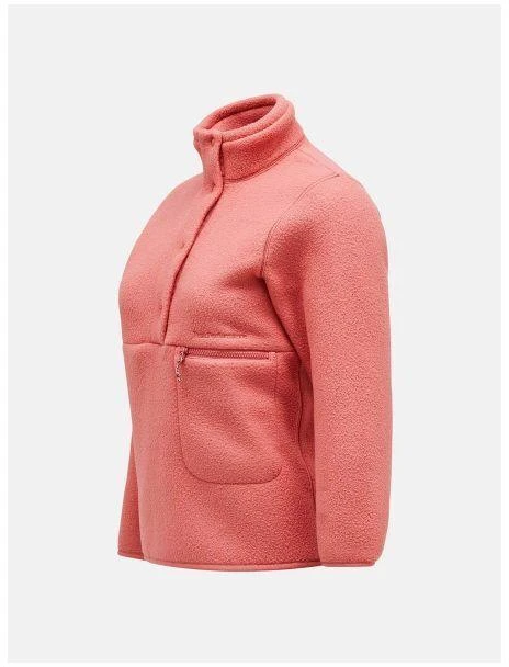 Peak Performance W Fleece Snap T Rožinis Megztinis