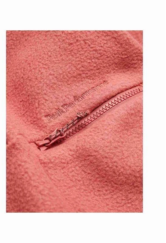 Peak Performance W Fleece Snap T Rožinis Megztinis