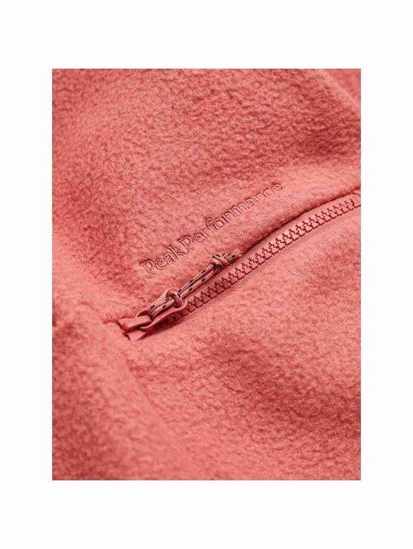 Peak Performance W Fleece Snap T Rožinis Megztinis