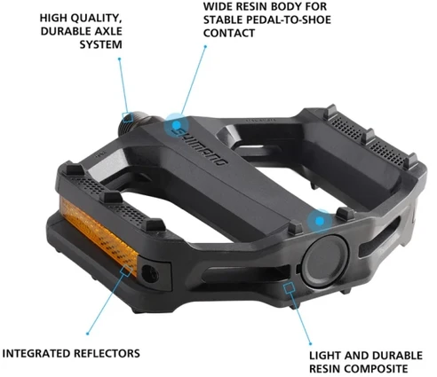 Pedalai Shimano PD-EF102 Flat juodas