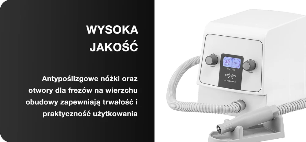 Activeshop Profesionali nagų freza su integruotu dulkių siurbliu Exo Classic File New Edition - pedikiūrui ir manikiūrui