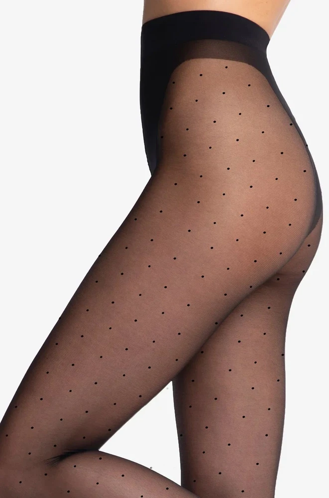 Pėdkelnės su subtiliu raštu iš perdirbto nailono Q-ECO&DOTS
