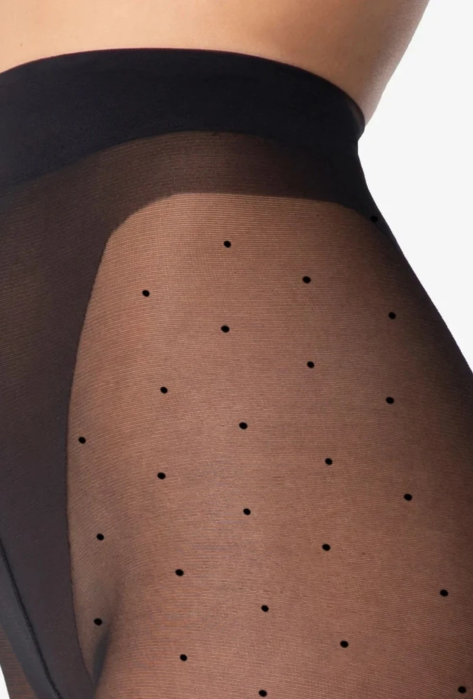 Pėdkelnės su subtiliu raštu iš perdirbto nailono Q-ECO&DOTS