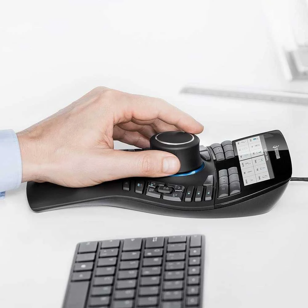 Pelė Hewlett Packard (HP) Myszka 3DConnexion SpaceMouse Enterprise su laidu juoda