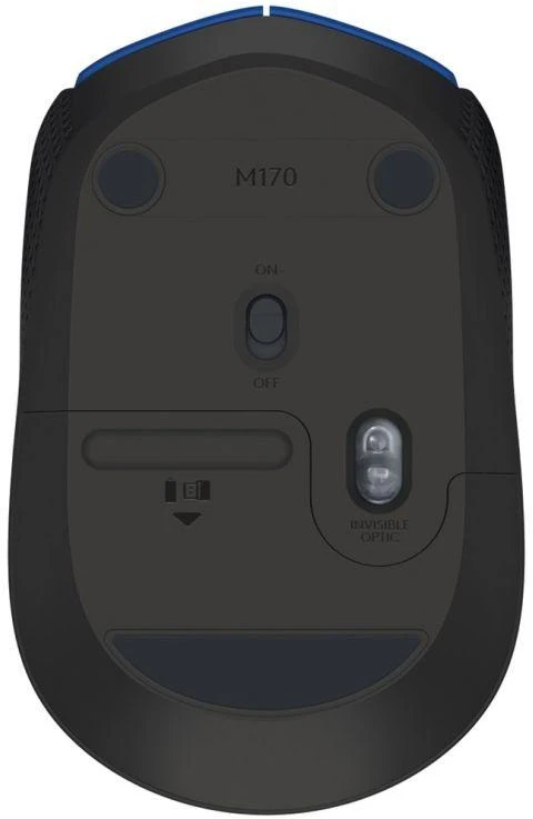 Pelė Logitech 910-004640 (optinė; 1000 DPI; mėlyna)