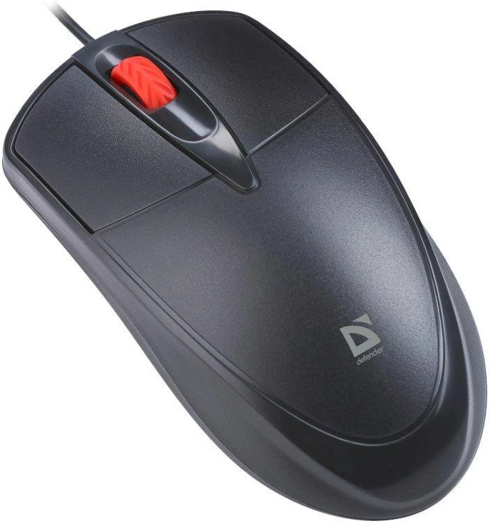 Pelė DEFENDER ICON MB-057 optinė 1000dpi 3P Juodas SILENT CLICK