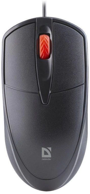 Pelė DEFENDER ICON MB-057 optinė 1000dpi 3P Juodas SILENT CLICK