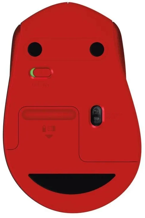 Pelė Pelytė Logitech M330 910-004911 (optinė; 1000 DPI; raudona)