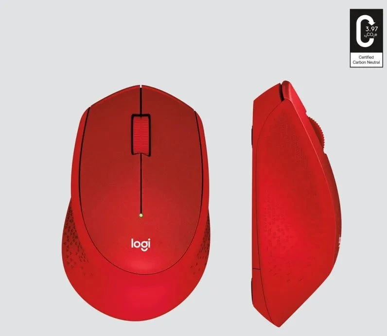 Pelė Pelytė Logitech M330 910-004911 (optinė; 1000 DPI; raudona)