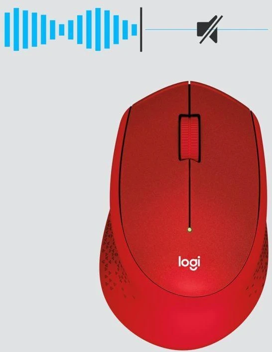 Pelytė Logitech M330 910-004911 (optinė; 1000 DPI; raudona)