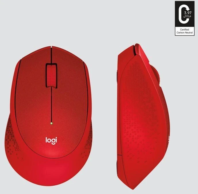 Pelytė Logitech M330 910-004911 (optinė; 1000 DPI; raudona)