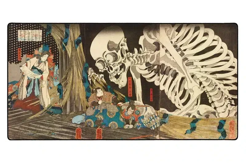 Pelės kilimėlis "LIT Pelės kilimėlis" Skeleton Spectre, by Utagawa Kuniyoshi