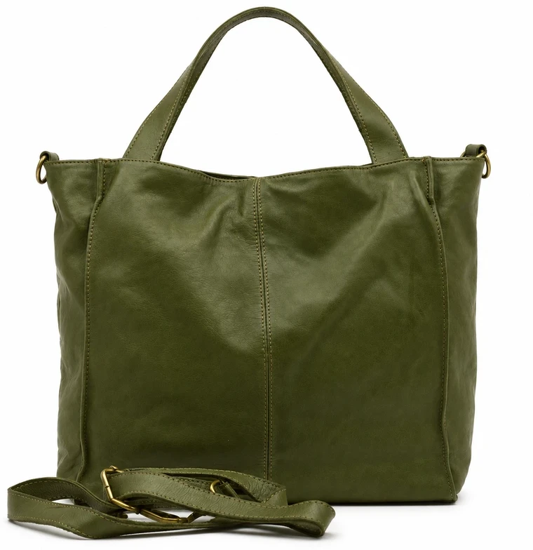 PELLE LAVATA Moteriška Odinė ShopperBag A4 Senovinis Išvaizda Minimalistinė