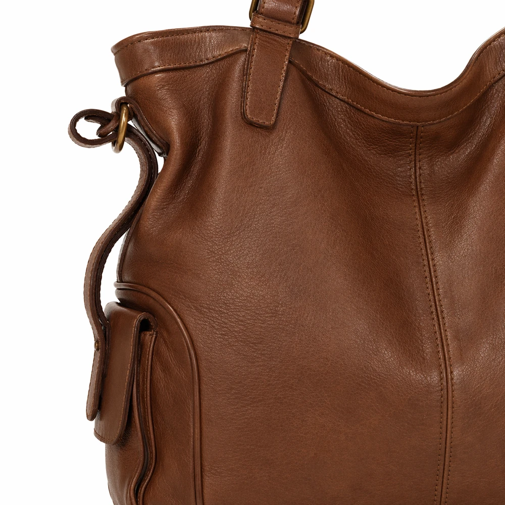 PELLE LAVATA Damska Skórzana Torebka ShopperBag A4 Duża Vintage Klasyczna