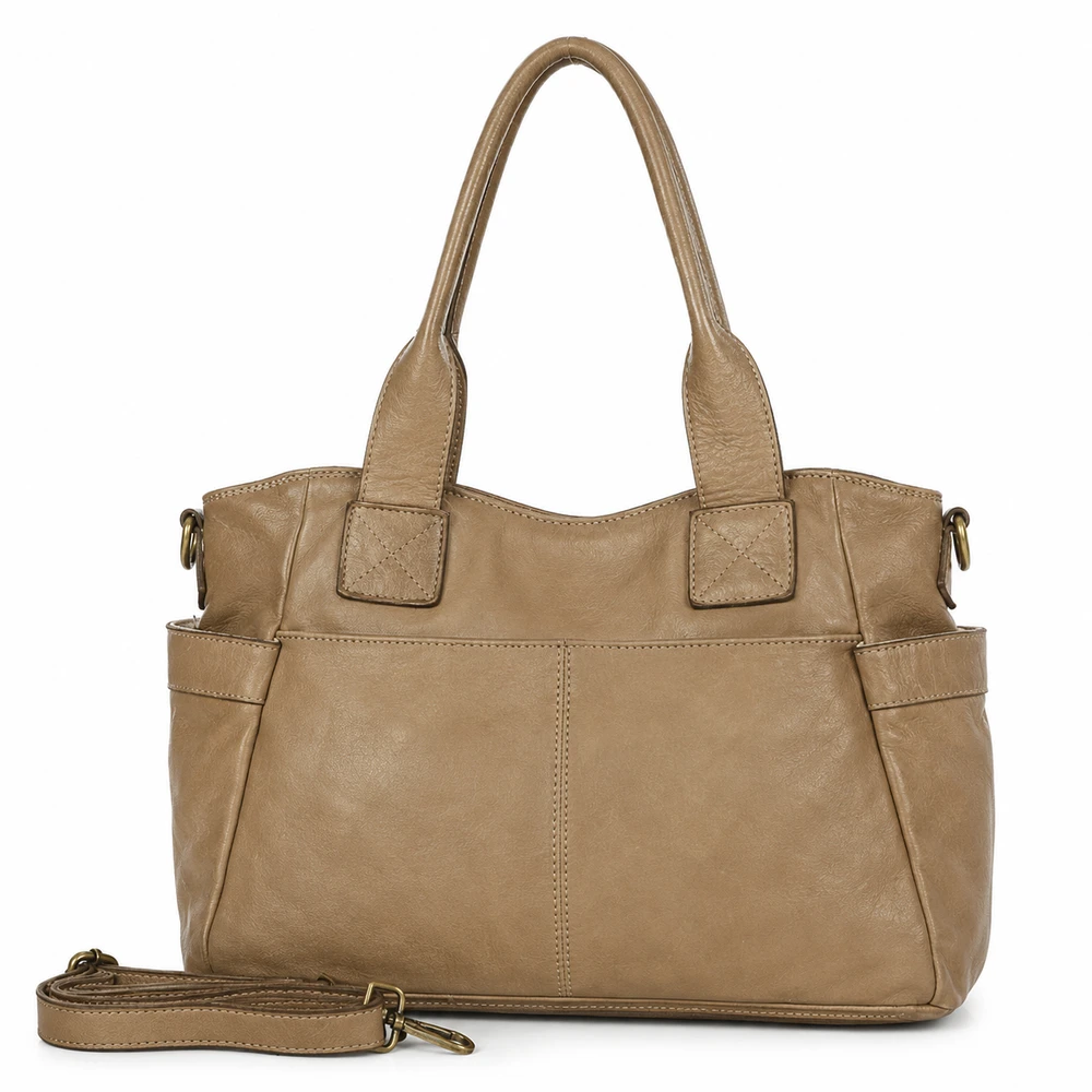 PELLE LAVATA Torebka Damska ShopperBag A4 Skórzana Na Ramię Old Look Duża