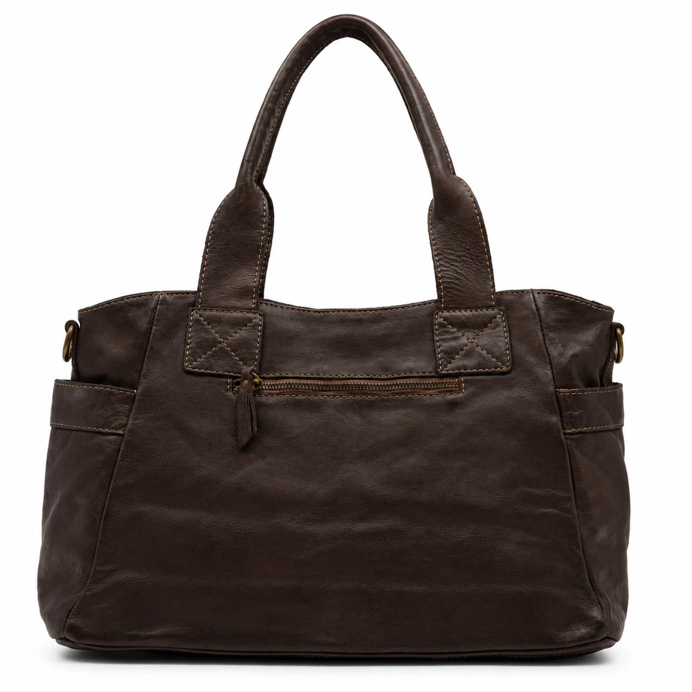 PELLE LAVATA Torebka Damska ShopperBag A4 Skórzana Na Ramię Old Look Duża