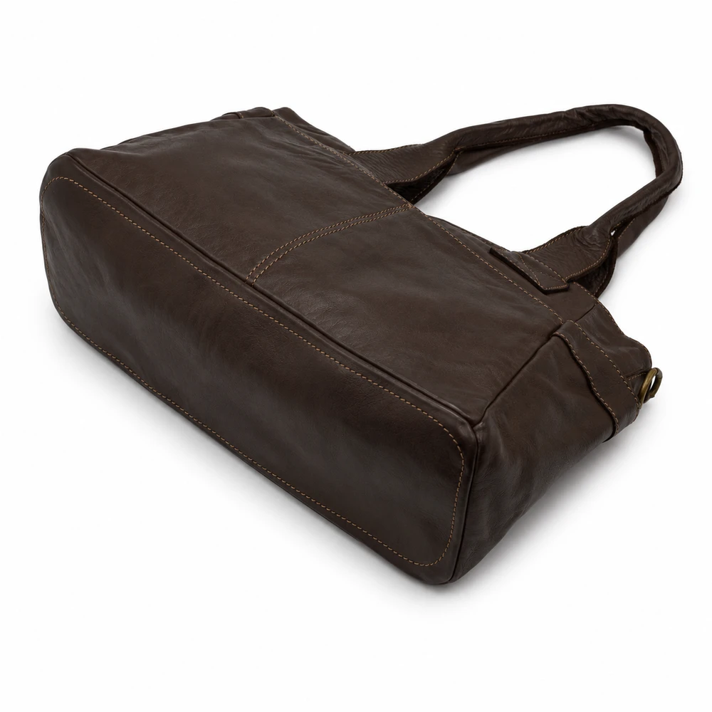 PELLE LAVATA Torebka Damska ShopperBag A4 Skórzana Na Ramię Old Look Duża