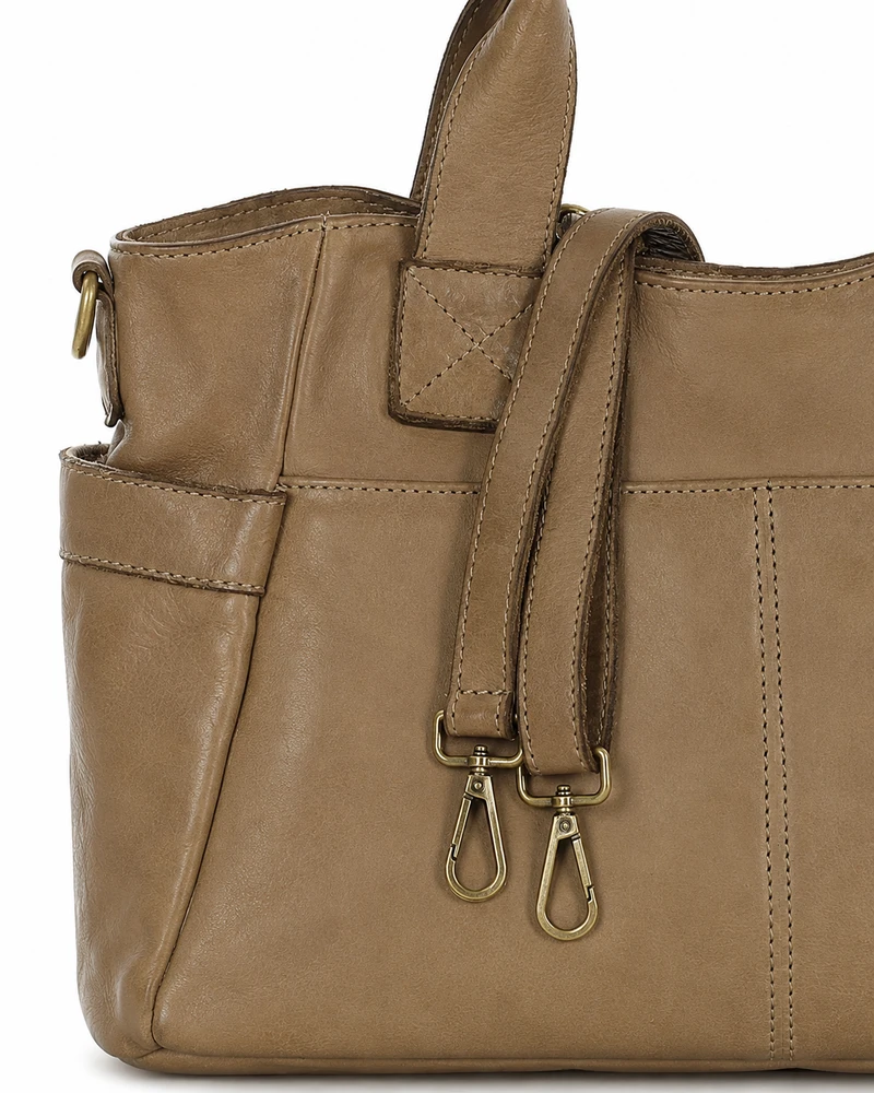 PELLE LAVATA Torebka Damska ShopperBag A4 Skórzana Na Ramię Old Look Duża