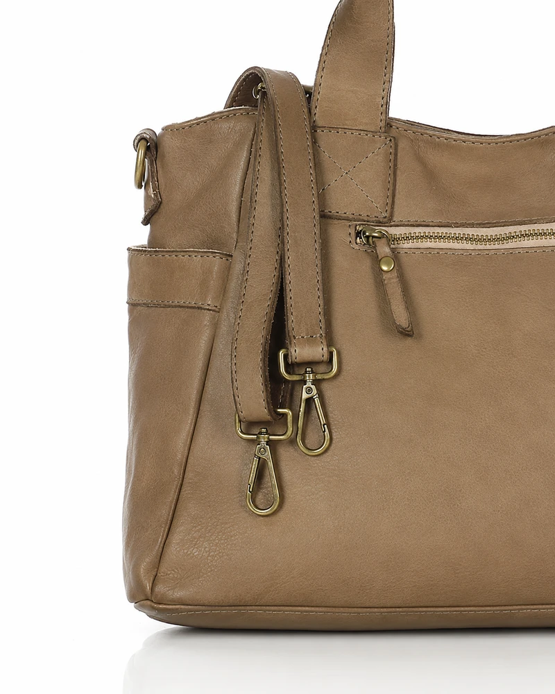 PELLE LAVATA Torebka Damska ShopperBag A4 Skórzana Na Ramię Old Look Duża