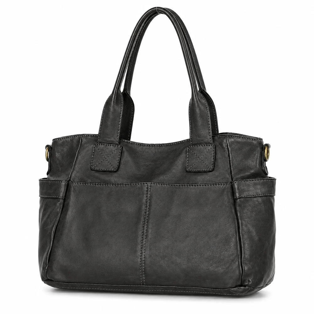 PELLE LAVATA Torebka Damska ShopperBag A4 Skórzana Na Ramię Old Look Duża
