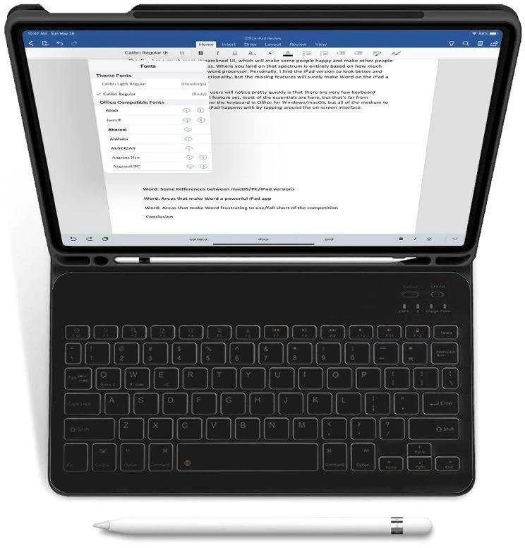 Tech-Protect SC Pen + Keyboard Apple iPad 10.9” 10 / 2022 / 11” 11 / 2025 – dėklas planšetiniam kompiuteriui juodos spalvos