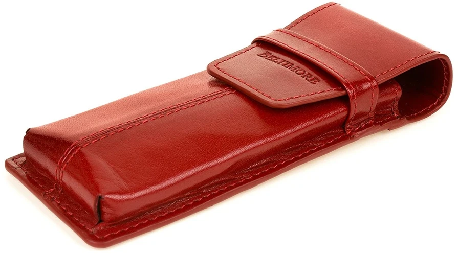 Penalas Skórzany etui na pióro raudona Beltimore J03