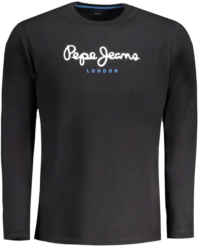 PEPE JEANS MĘSKA KOSZULKA Z DŁUGIM RĘKAWEM Juoda