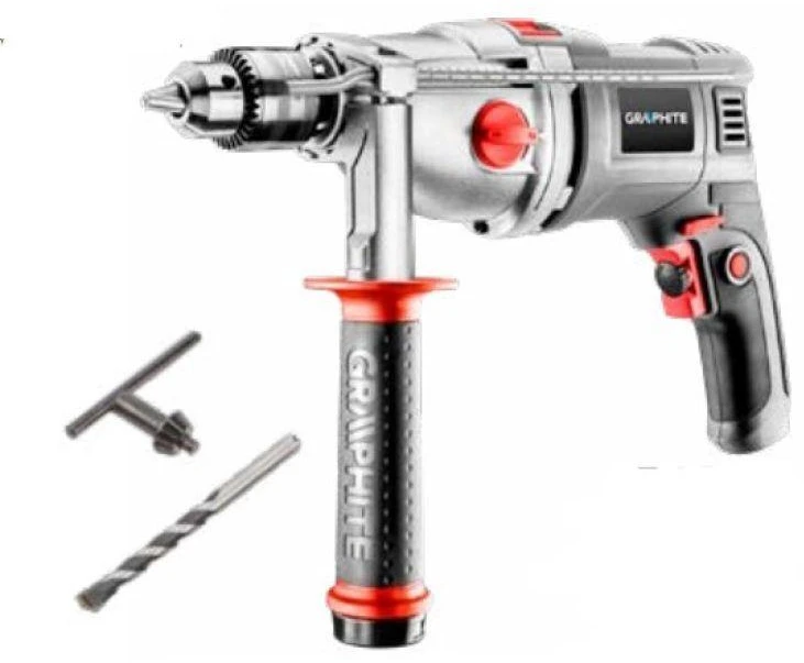 Graphite Grafitinis 58G722 smūginis gręžtuvas 1050 W 3000 RPM Raktas