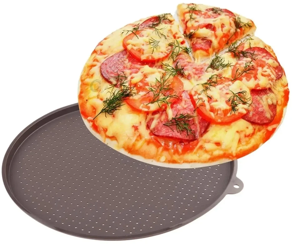 Perforuota kepimo forma picai – Ø34,5 × 1,5 cm