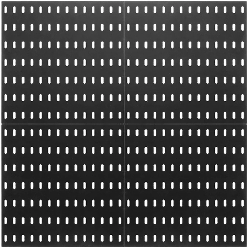 VEVOR Plastikinis perforuotas skydas 28 x 28 cm, juodas