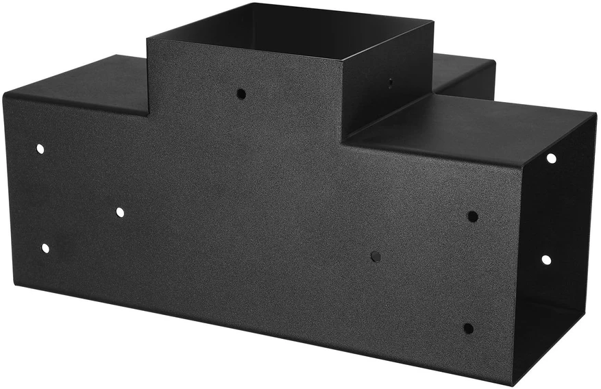 Vevor Pergolos laikiklių rinkinys 152,4 x 152,4 mm, 4 krypčių tvirtas kampinis laikiklis, stulpo pagrindas