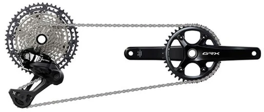 Galinis pavarų perjungėjas Shimano GRX Di2 RD-RX827 SGS 1x12-speed
