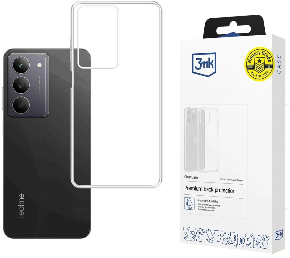 3mk skaidrus dėklas, skirtas Realme 14x - permatomas